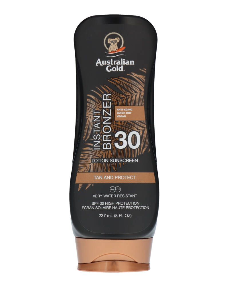 Australian Gold Instant Bronzer Lotion Sunscreen SPF 30 237 ml