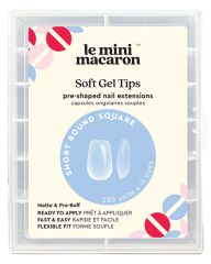 Le Mini Macaron Soft Gel Tips Short Round Square