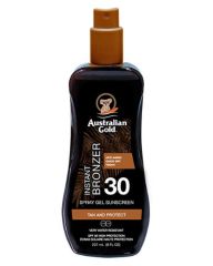 Australian Gold Instant Bronzer Spray Gel Sunscreen SPF 30