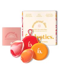 Bodyotics Comfydisc With Ring Two Reusable Menstrual Discs & Pouches