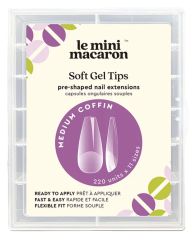 Le Mini Macaron Soft Gel Tips Medium Coffin
