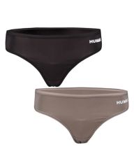 Hummel Smooth Thong 2-pack Black/Brown XL