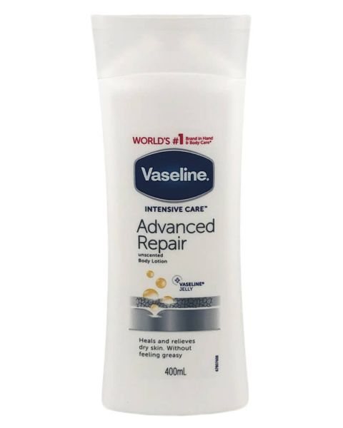 Vaseline Advanced Repair Unscented Body Lotion