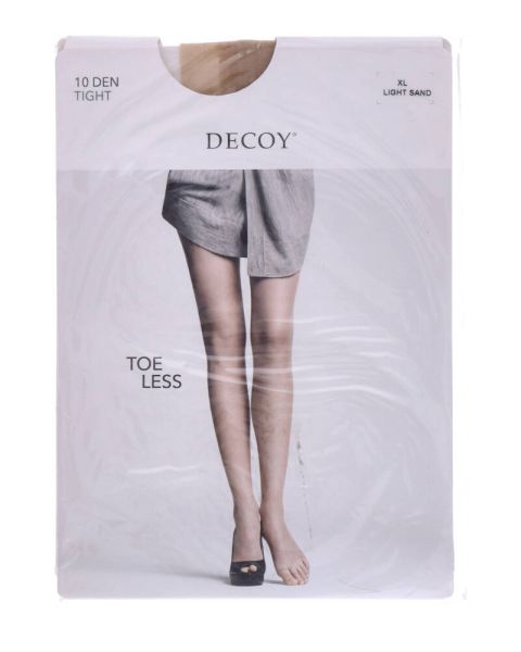 Decoy Tights uden tå (19 DEN) Light Sand XL