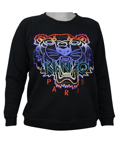 Kenzo Tiger Womans Sweatshirt Gradient L Kenzo Tiger Womans Sweatshirt Gradient L