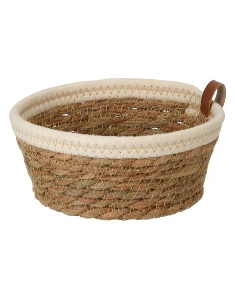 Excellent Houseware Kurv Hvid Kant Ø16,5