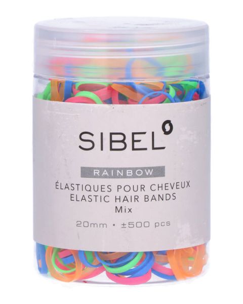 Sibel Rainbow Elastic Hair Bands Mix