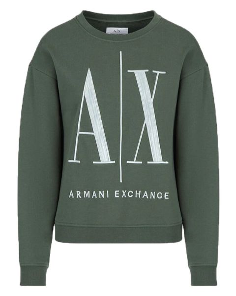 Armani Exchange Men's Sweatshirt Green L
