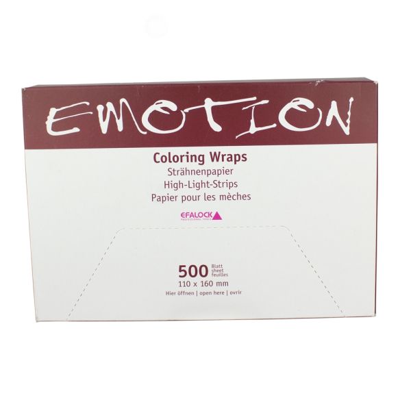 Efalock Emotion Coloring Wraps reflekspapir 110x160 mm