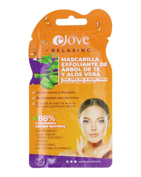 Ejove Tea Tree Oil Og Aloe Vera Eksfolierende Ansigtsmaske
