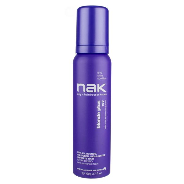 NAK Blonde Plus 10V pale violet blonde toning foam (U)